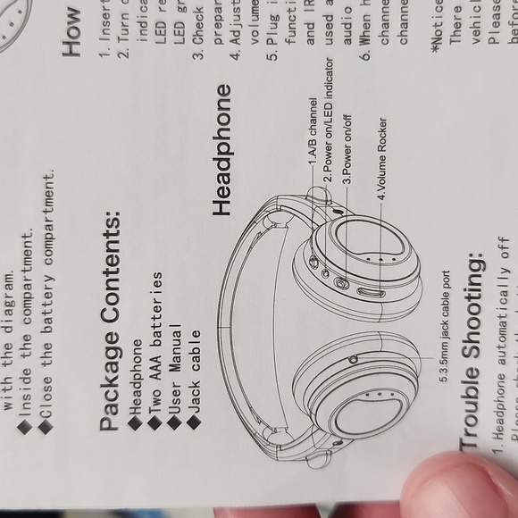 NIB Infrared Headphones - Picture 7 of 8
